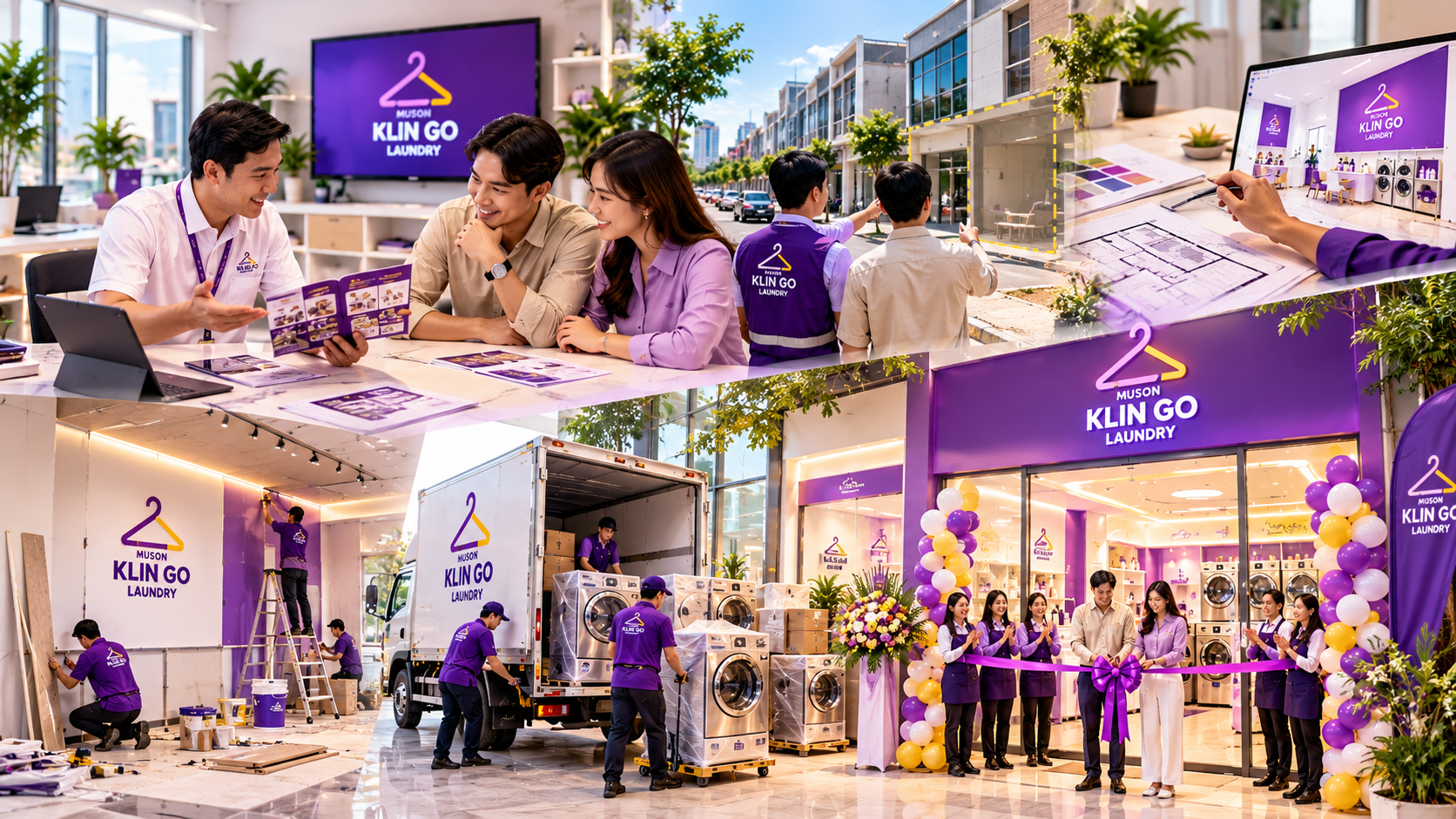 Proses membangun usaha laundry Muson Klin Go